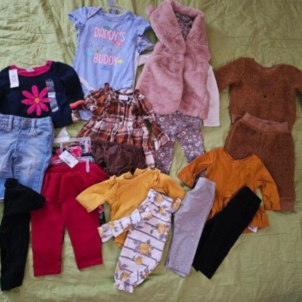Newborn Baby Girl Clothes Pants Shirts Onesies Pants Size 3-6 Months
